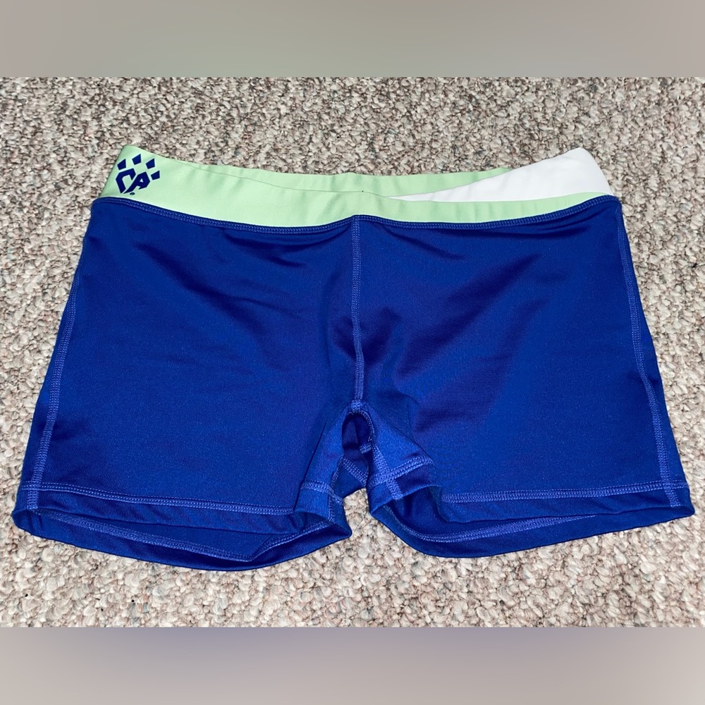 Rebel Athletic Cheer Athletics Shorts Size AXL Green Blue